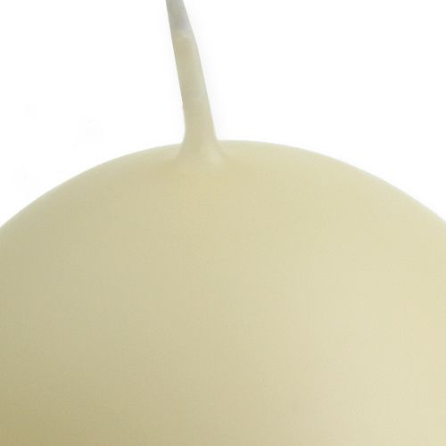 Prodotto Candele a sfera 100mm crema 6 pezzi