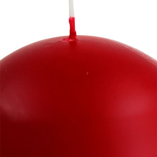 Prodotto Candele a sfera 80mm rosse 6pz