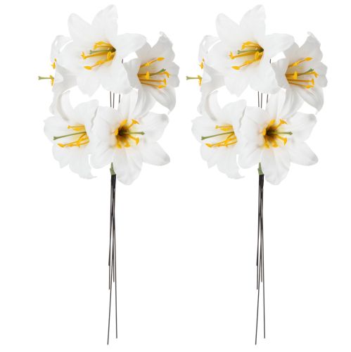 Giglio artificiale, bianco, su