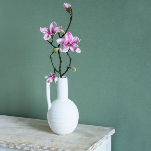 Prodotto Fiore artificiale Magnolia Ramo Magnolia Artificiale Rosa 59cm 3pz