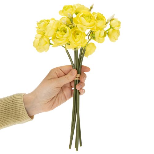 Prodotto Bouquet di ranuncoli artificiali per la decorazione primaverile della casa, 32 cm, 5 pezzi