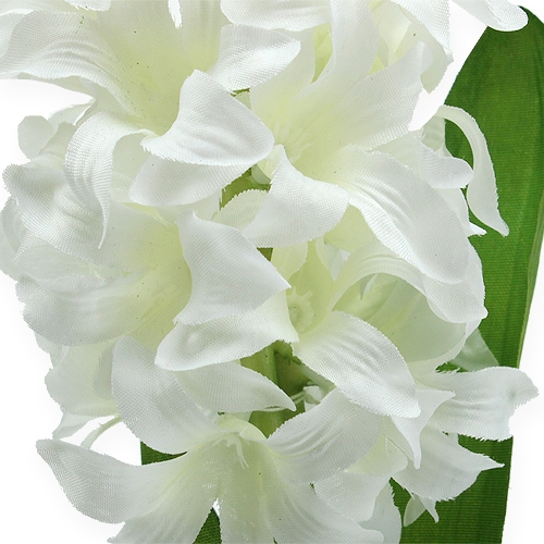 Prodotto Fiori di seta giacinto bianco 33 cm