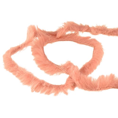 Prodotto Cordoncino decorativo in pelliccia sintetica rosa cordoncino realizzato in pelliccia artificiale 50 g 30 m