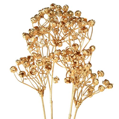 Prodotto Piante artificiali lino decorazione dell&#39;Avvento oro artificiale 54 cm 4 pz
