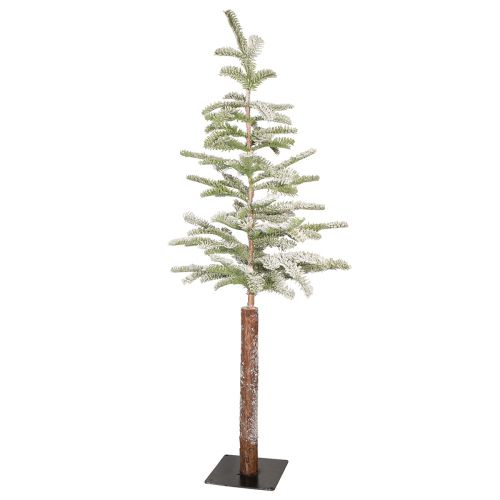 Prodotto Abete artificiale su placca metallica decorazione invernale con neve 35x115 cm