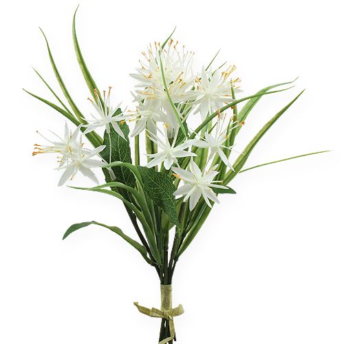 Floristik24 Mazzo decorativo bianco 28 cm