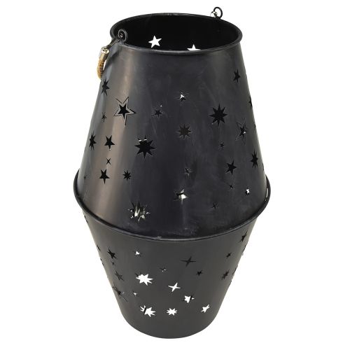 Prodotto Lanterna sospesa in metallo color antracite con stelle – Ø18,5 cm, altezza 50 cm – elegante illuminazione per interni ed esterni