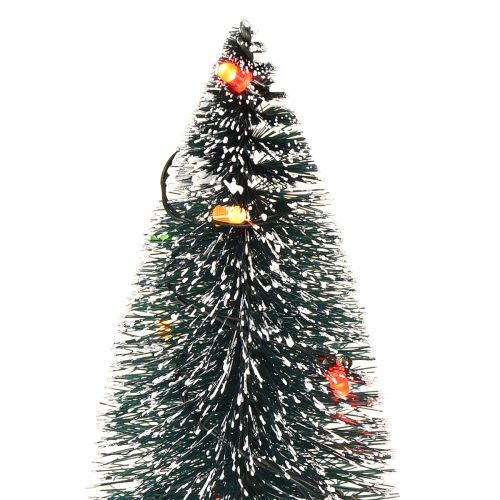 Prodotto Mini albero di Natale artificiale a LED per batteria 16 cm 2 pezzi