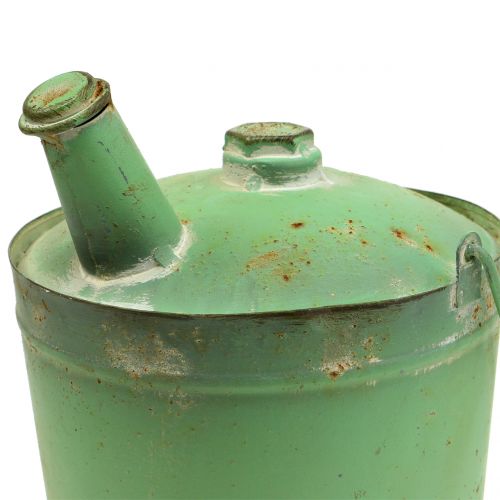 Floristik24 Birdhouse barile di petrolio verde antico Ø17cm H23cm