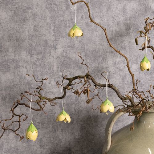 Prodotto Fiore in metallo da appendere per decorazioni romantiche da interni ed esterni, 6 cm, 6 pezzi