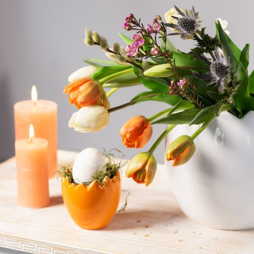 Prodotto Mini vaso di fiori uovo di Pasqua uova colorate vasi pastello 8,5 cm 4 pezzi