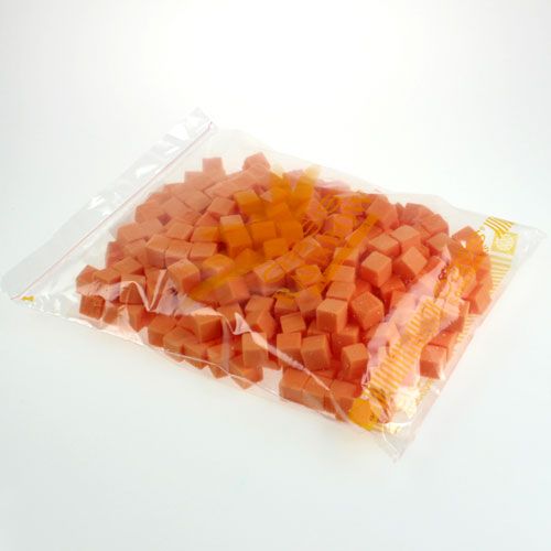 Floristik24 Mini-cubo di schiuma umida arancione 300 pezzi
