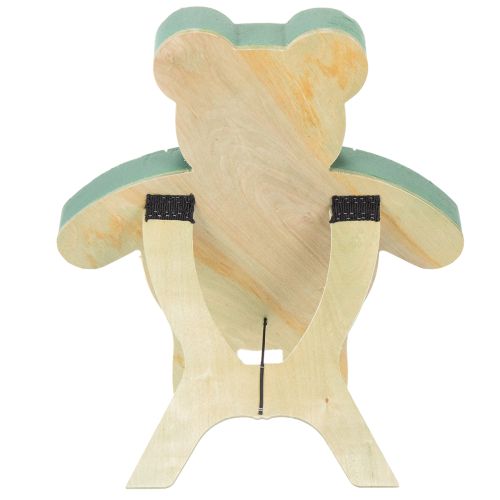 Prodotto Orsetto di peluche in schiuma con decorazioni floreali e supporto, 48,5 cm x 42 cm, H5 cm, 1 pezzo