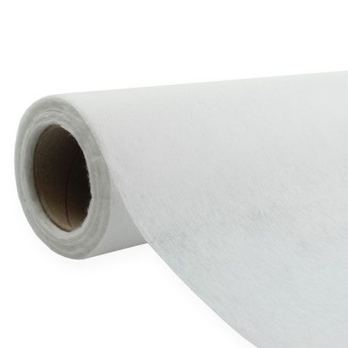 Floristik24 Pile decorativo 60 cm x 20 m bianco