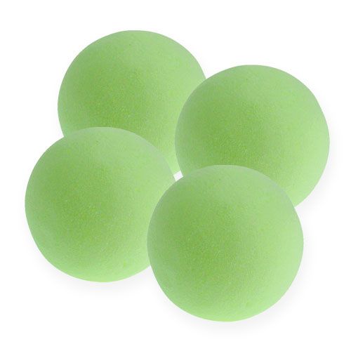 Floristik24 Palline di schiuma verde 9 cm 4 pezzi