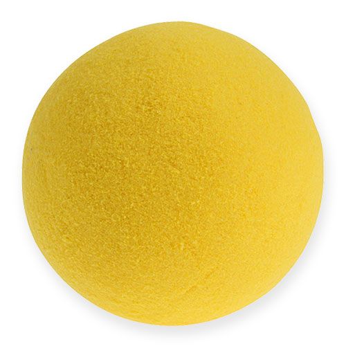 Floristik24 Palline di schiuma gialle 9 cm 4 pezzi