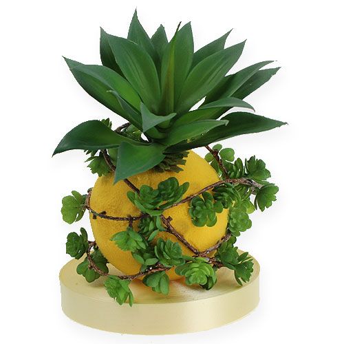 Floristik24 Palline di schiuma gialle 9 cm 4 pezzi