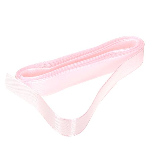 Floristik24 Nastro decorativo regalo nastro rosa orlato 15mm 3m 10 pezzi