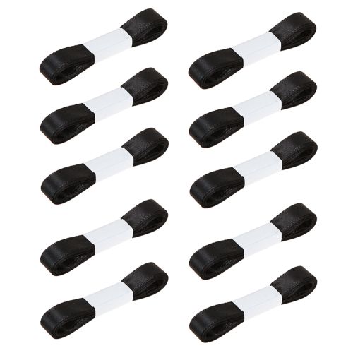 Prodotto Nastro decorativo nastro regalo nastro nero cimosa 15mm 3m 10 pezzi