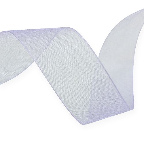 Prodotto Nastro in organza nastro regalo nastro viola cimosa 25mm 50m