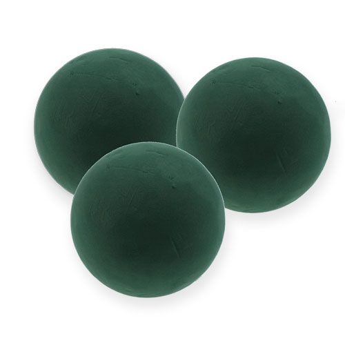 Floristik24 Sfera di gommapiuma floreale piccola verde Ø12cm 5pz