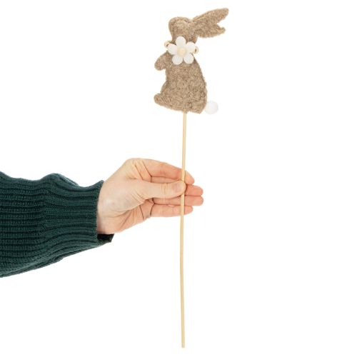 Prodotto Figura decorativa a forma di coniglietto pasquale per decorazioni primaverili e accenti stagionali, 42 cm, 8 pezzi