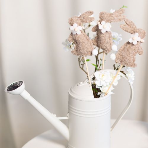 Prodotto Figura decorativa a forma di coniglietto pasquale per decorazioni primaverili e accenti stagionali, 42 cm, 8 pezzi