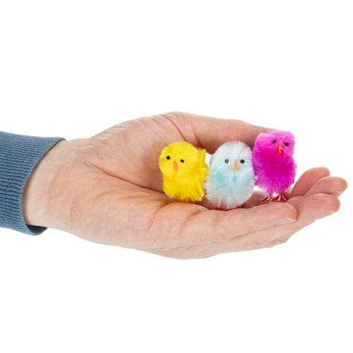 Prodotto Set di pulcini pasquali per allegre decorazioni e lavoretti primaverili, 4 cm, 10 pezzi