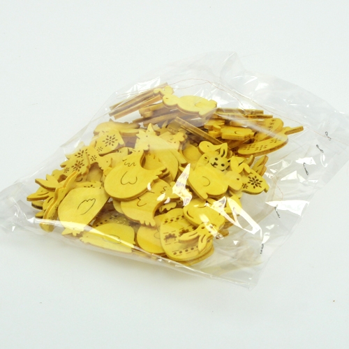 Floristik24 Assortimento in legno con motivi pasquali 2 cm - 4 cm 108 pezzi