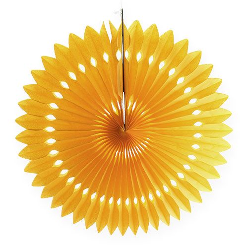 Floristik24 Favo fiore giallo a nido d&#39;ape Ø40cm 4 pezzi