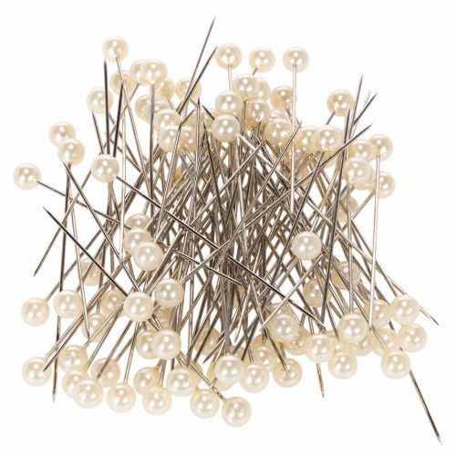 Spilli con testa di madreperla Ø6mm 65mm Champagne acquistare | Floristik24.it