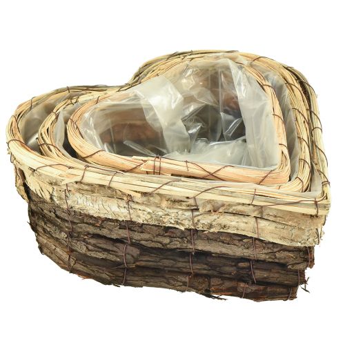 Prodotto Vaso per piante in legno Plant Heart 3 colori 30/26/20,5 cm set da 3
