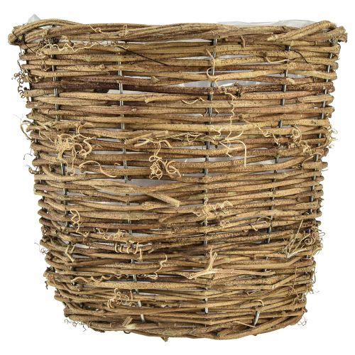 Prodotto Cesto per piante in vaso di vite naturale 20 cm x 17 cm x 14 cm