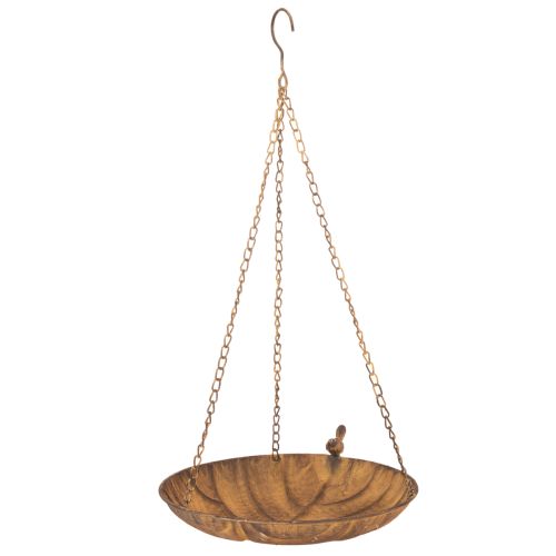 Ciotola decorativa sospesa, decorazione da giardino, effetto ruggine, Ø31cm, L62cm acquistare | Floristik24.it