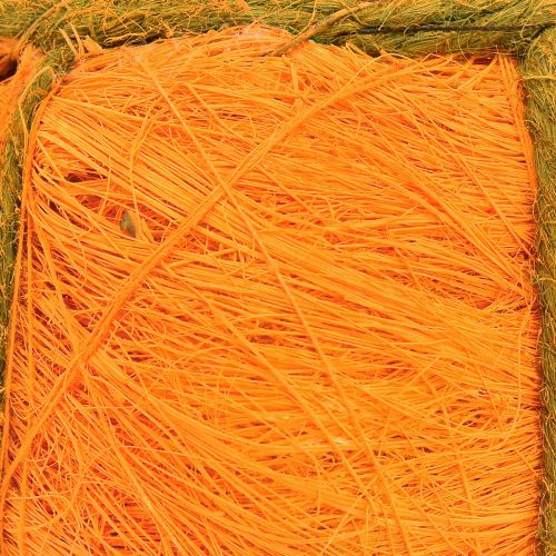 Prodotto Vaso per piante decorazione zucca arancione/giallo-verde sisal Ø21cm H12cm