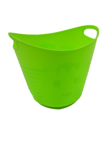 Prodotto Vasi di plastica con manici 18 pezzi. 10,5 cm x 9 cm verde