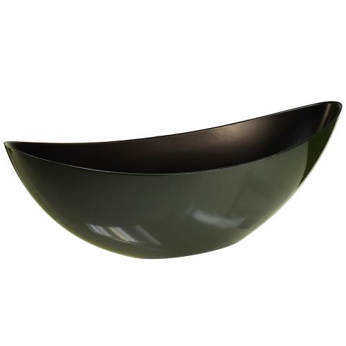 Floristik24 Elegante ciotola da barca in verde scuro - perfetta per piantare - 39 cm 2 pezzi