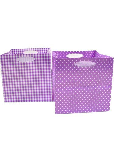 Sacchetto di plastica 12x12 cm 12 pezzi. viola | Floristik24.it