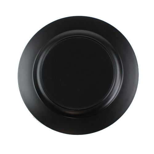 Prodotto Piatti decorativi piatti in plastica rossa Ø33cm con effetto smalto 6 pezzi