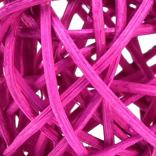 Prodotto Palline in rattan rosa chiaro rosa viola rattan assortito Ø5cm 24 pz