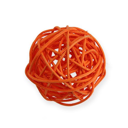 Prodotto Palline in rattan Ø4,5cm arancione assortite 30 pezzi