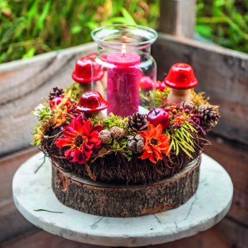 Floristik24 Ghirlanda di vite marrone scuro Ghirlanda decorativa naturale fatta di viti Ø25cm
