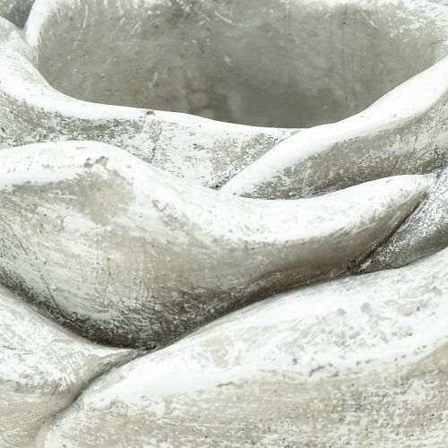 Prodotto Decorazione tombale rosa decorazione da tavolo portacandele grigio bianco Ø14cm H7cm