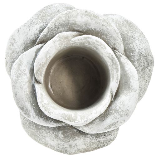Prodotto Portacandele con decorazione per tomba in ceramica rosa, decorazione da tavolo, grande Ø17 cm H9 cm