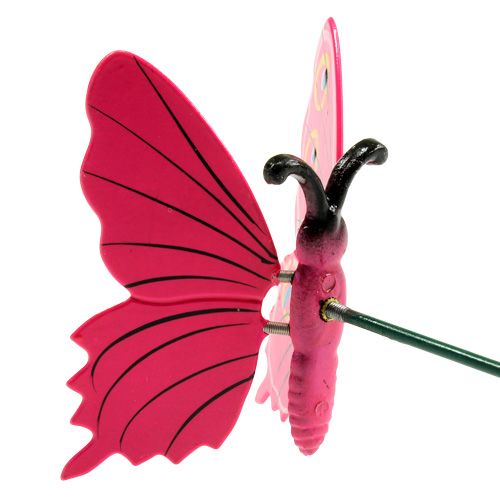 Prodotto Farfalla su stecco 8cm Rosa