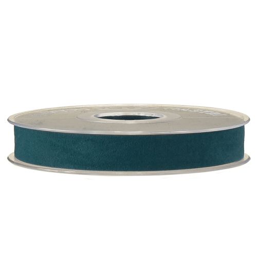 Prodotto Nastro di velluto blu, nastro per gioielli, nastro regalo blu, 15 mm, 7 m