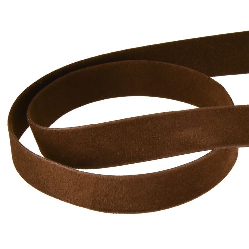 Prodotto Nastro di velluto marrone decorativo 15mm 7m