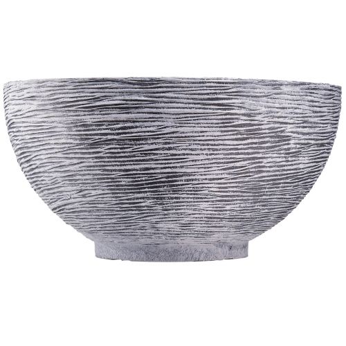 Prodotto Ciotola rotonda per piantare grigio nero Ø45cm H22,5cm