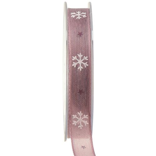 Nastro decorativo fiocchi di neve nastro decorativo rosa L15mm L15m