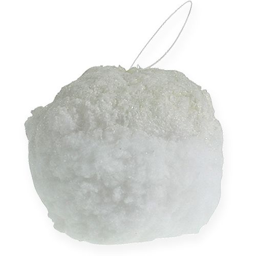 Floristik24 Palla di neve con glitter bianco 25 cm